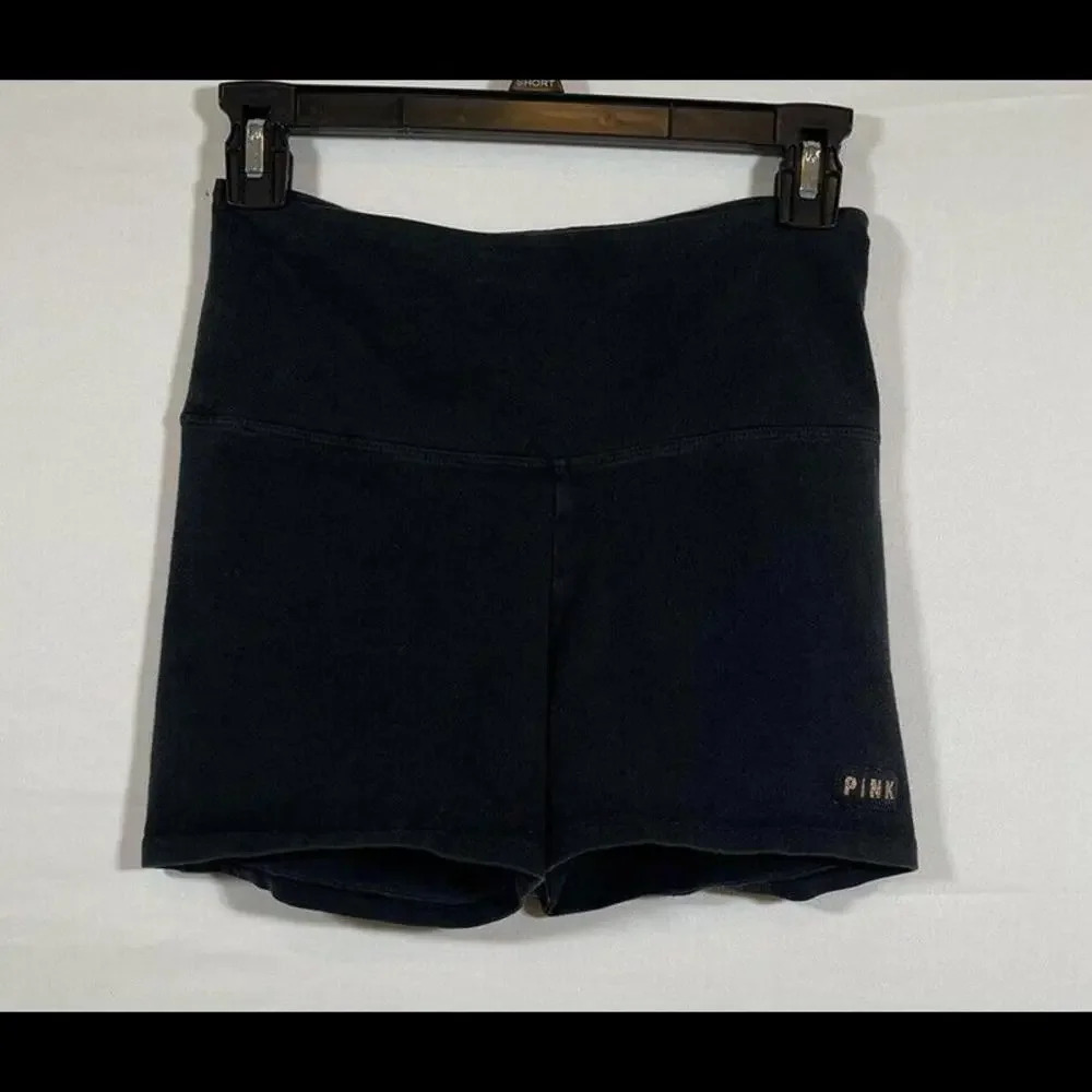 Women’s PINK Victoria’s Secret Black Biker Shorts Small
